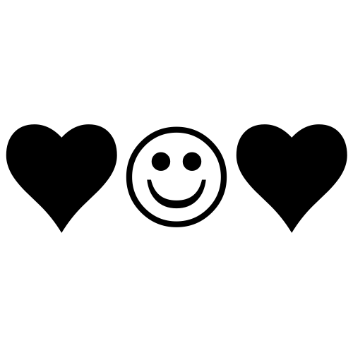 ♥☺♥ Emoji Domain black and white Symbola rendering